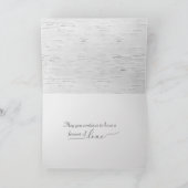 Gelukkig Jubileum op berkenboomrol Kaart (Binnen)