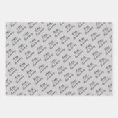 Gelukkig Jubileum op Silver Inpakpapier Vel (Voorkant)