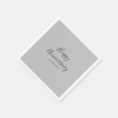 Gelukkig Jubileum op Silver Servet (Hoek)