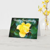 Gelukkig Jubileum op Sunshine Roos #1 Kaart (Gele Bloem)