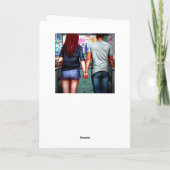 Gelukkig Jubileum Paar Holding Handen Kaart (Achterkant)