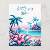 Gelukkig jubileum | Pixel Art Oceaan Briefkaart (Voorkant)