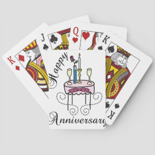 Gelukkig Jubileum Pokerkaarten