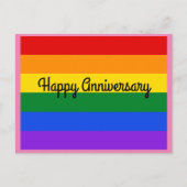 Gelukkig jubileum Regenboog #1 Ansichtkaart Briefkaart (Voorkant)