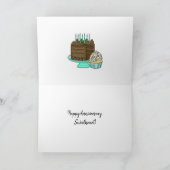 Gelukkig Jubileum | Retro Nostalgische jaren 1950 Kaart (Binnen)