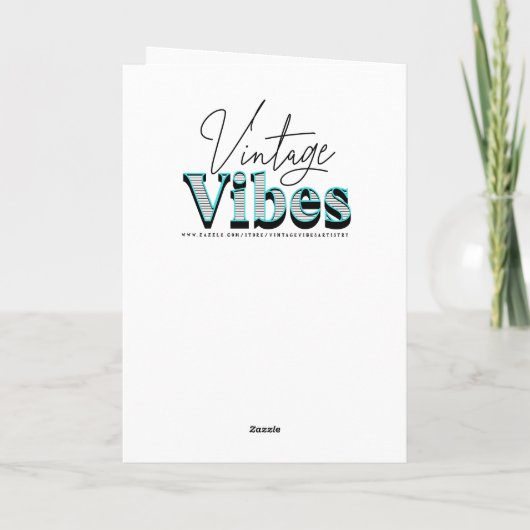 Gelukkig Jubileum | Retro paar bij Drive-In Film Kaart (Achterkant)