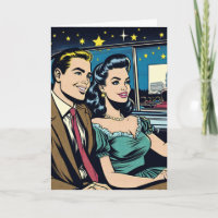 Gelukkig Jubileum | Retro paar bij Drive-In Film