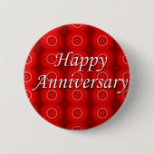 Gelukkig Jubileum Ronde Button 5,7 Cm (Voorkant)