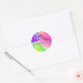 Gelukkig Jubileum Ronde Sticker (Envelop)