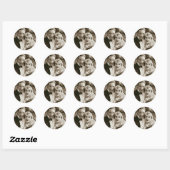Gelukkig Jubileum Ronde Sticker (Vel)