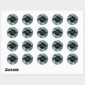 Gelukkig Jubileum Ronde Sticker (Vel)