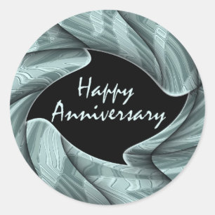 Gelukkig Jubileum Ronde Sticker