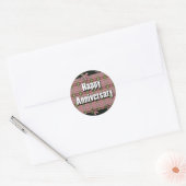 Gelukkig Jubileum Ronde Sticker (Envelop)