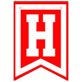 Gelukkig Jubileum (rood wit zwart) of uw kleuren Vlaggetjes (Eerste vlag)