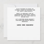 Gelukkig Jubileum sexy ondeugend (Achterkant)