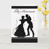 Gelukkig Jubileum-Spaans Kaart (Gele Bloem)