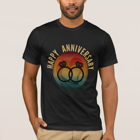 gelukkig jubileum T-shirt (Voorkant)