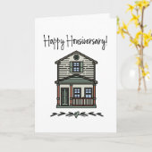 Gelukkig Jubileum thuisgebruik thuisklant thuis Kaart (Gele Bloem)