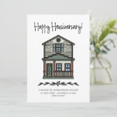 Gelukkig Jubileum thuisgebruik thuisklant thuis Kaart (Staand voorkant)