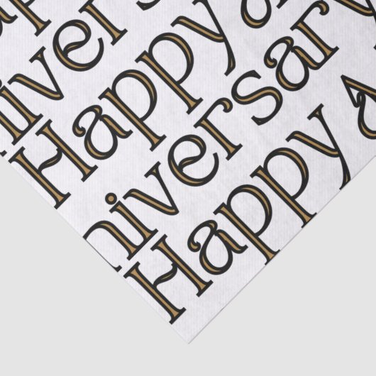 Gelukkig Jubileum Tissuepapier (Detail)