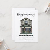 Gelukkig Jubileum van de Cliënt van de Huisvesting Kaart (Voorkant / Achterkant in situ)