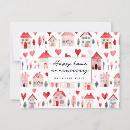 Gelukkig jubileum van het huis Mooie woning Huizen Briefkaart