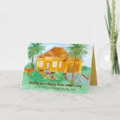 Gelukkig jubileum van Realtor Palm Trees Kaart (Voorkant)