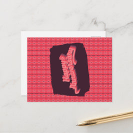 Gelukkig jubileum Verticale versierde ornamenten R Briefkaart