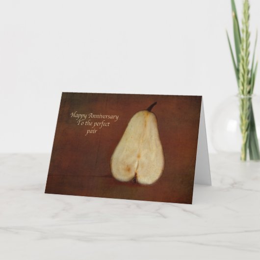 Gelukkig jubileum voor het perfecte paar kaart (Voorkant)