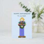 Gelukkig Jubileum voor lesbische vrouw Briefkaart (Staand voorkant)