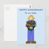 Gelukkig Jubileum voor lesbische vrouw Briefkaart (Voorkant / Achterkant)