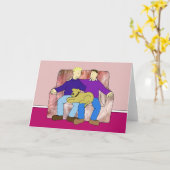 Gelukkig Jubileum voor mannelijk paar Kaart (Gele Bloem)