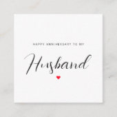Gelukkig Jubileum voor mijn man Informatiekaartje (Voorkant)