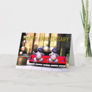 Gelukkig Jubileum voor vrienden of familie. Kaart