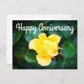 Gelukkig jubileum Walking on Sunshine Rose #1 Briefkaart (Voorkant / Achterkant)