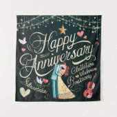 Gelukkig Jubileum Wandkleed (Voorkant)