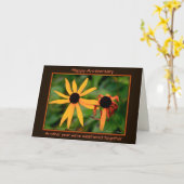 Gelukkig Jubileum: Weer een jaar dat we hebben doo Kaart (Gele Bloem)