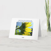 Gelukkig Jubileum, wenskaarten Gele Zonnebloem Kaart (Achterkant)
