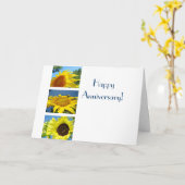Gelukkig Jubileum, wenskaarten Gele Zonnebloem Kaart (Gele Bloem)