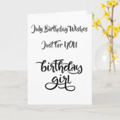 GELUKKIG ****JULI****** VERJAARDAG VOOR **HAAR** KAART (Gele Bloem)