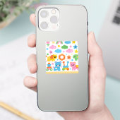 Gelukkig Jungle Vinyl Sticker (Telefoon)