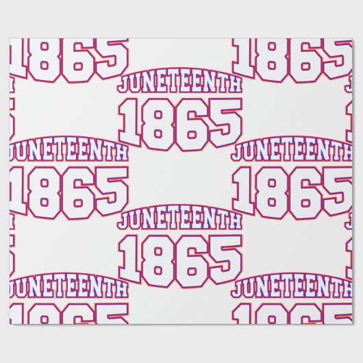 gelukkig juni 1865 cadeaupapier (Vlak)