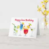 GELUKKIG *** JUNI**** VERJAARDAG KAART (Gele Bloem)