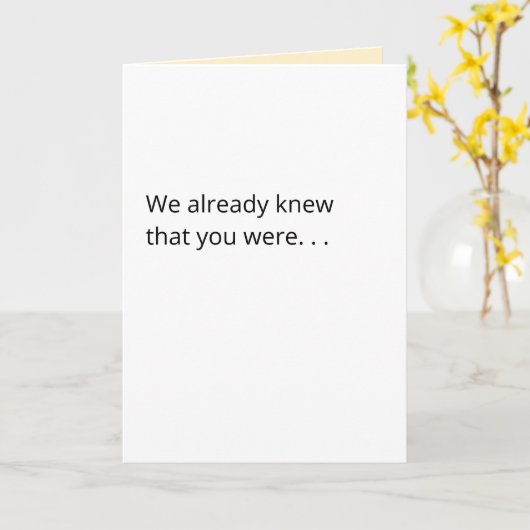 Gelukkig kaartje voor LBGTQ+ trots Gefeliciteerd Kaart (Gele Bloem)