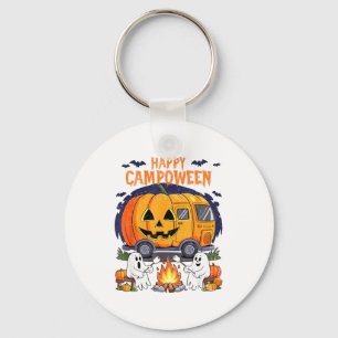 Gelukkig Kamp-o-ween Halloween Kamperen Geesten En Sleutelhanger
