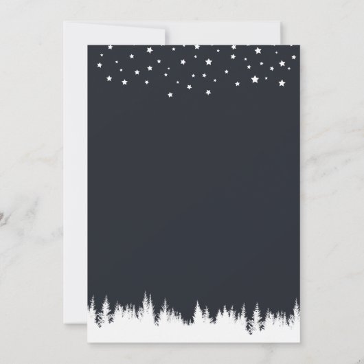 Gelukkig Kampeerder Maan Sterren Bos Verjaardag Kaart (Achterkant)