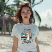 Gelukkig kampeerder met caravan Tri-Blend shirt