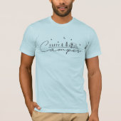 Gelukkig Kampeerder Silhouet T-shirt (Voorkant)