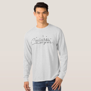 Gelukkig Kampeerder Silhouet T-shirt