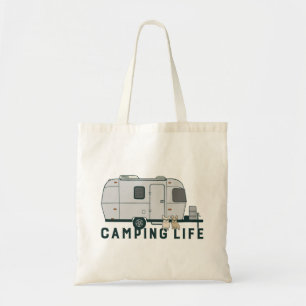 Gelukkig kamperen met schattige Fransen Tote Bag